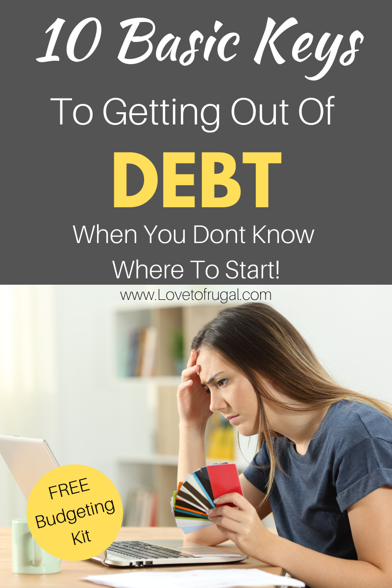 keys to getting out of debt