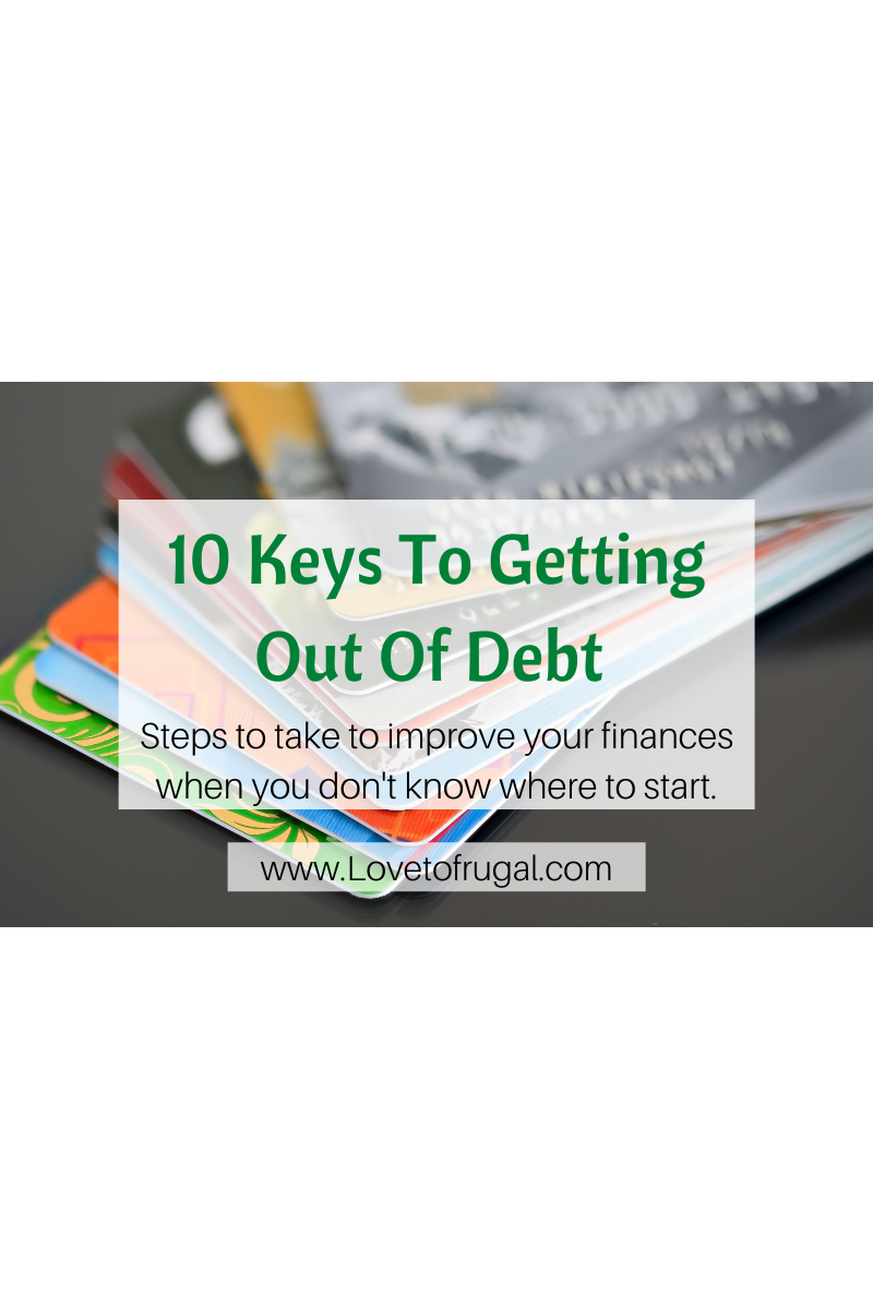 10 Keys to Getting out of Debt That Work!
