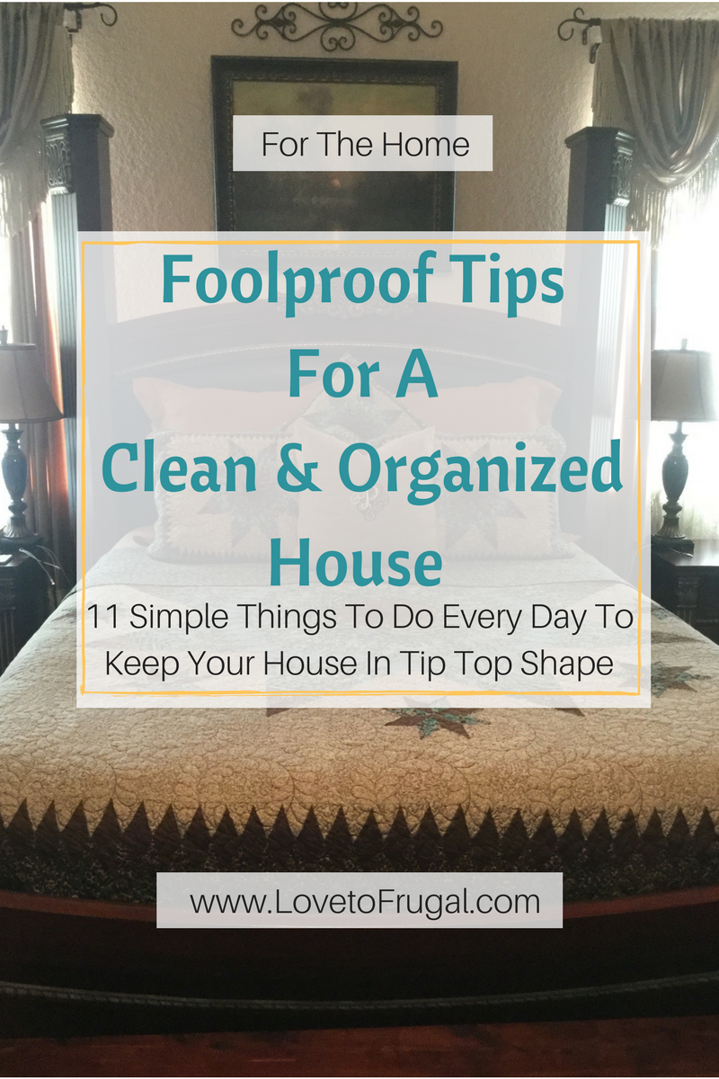 tips for a clean and organized house