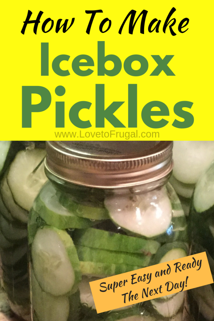 Easy Icebox Dill Pickles