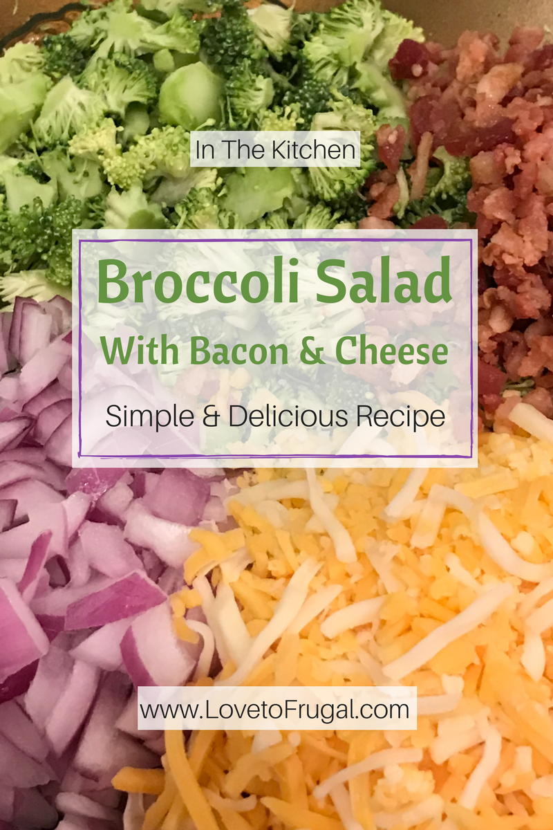 Broccoli Salad With Bacon and Cheese