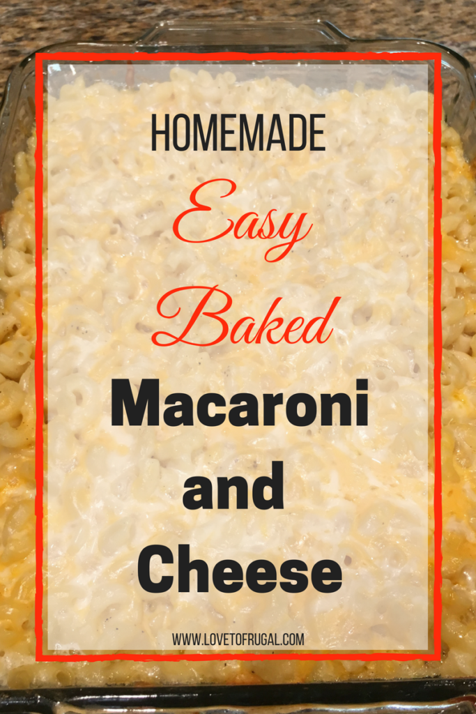 easy baked macaroni and cheese