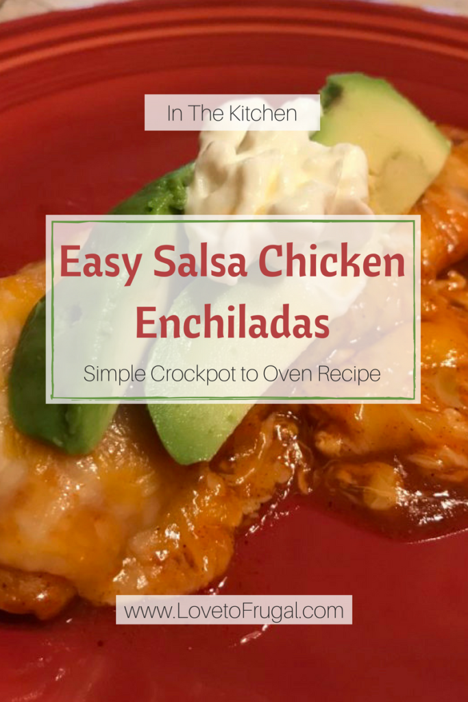 Easy Salsa Chicken Enchiladas