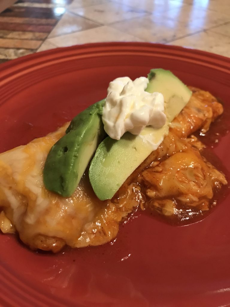 Easy Salsa Chicken Enchiladas