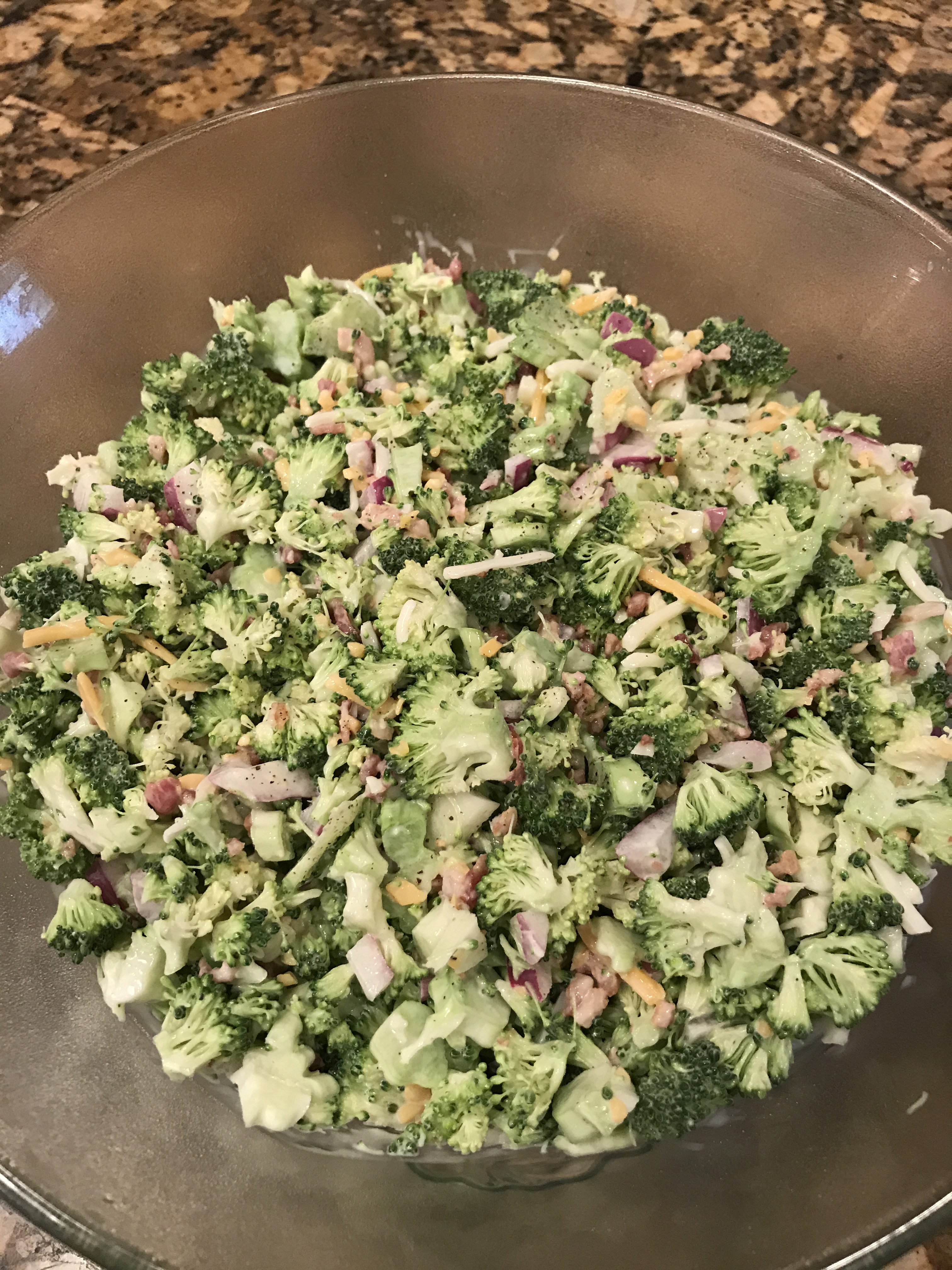 Broccoli Salad With Bacon and Cheese