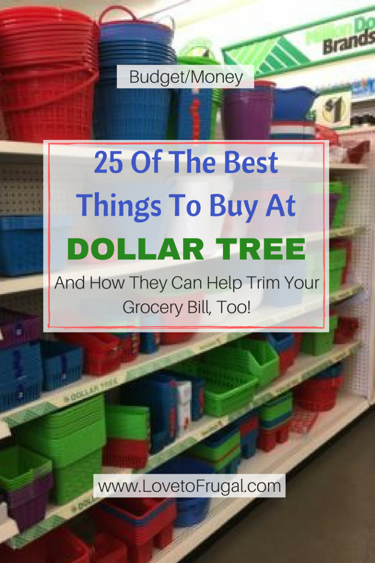 25 Of The Best Things To Buy At Dollar Tree - Love To Frugal