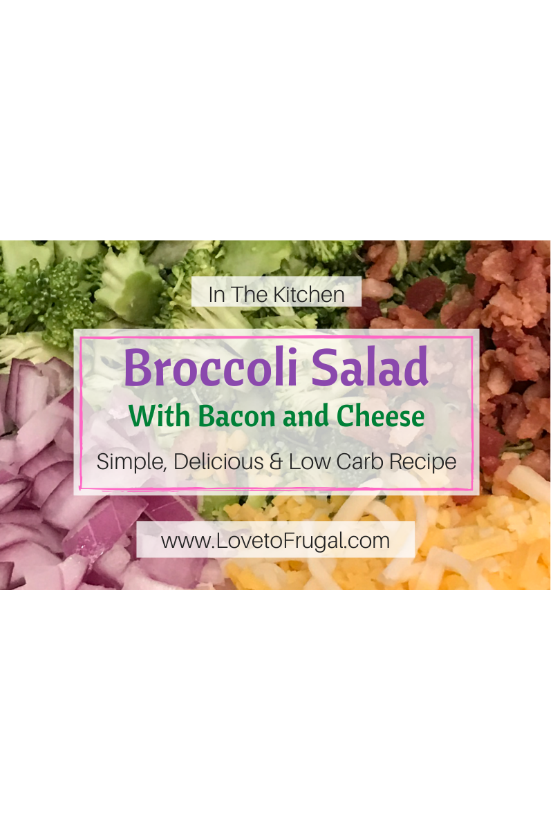 Broccoli Salad with Bacon and Cheese Recipe