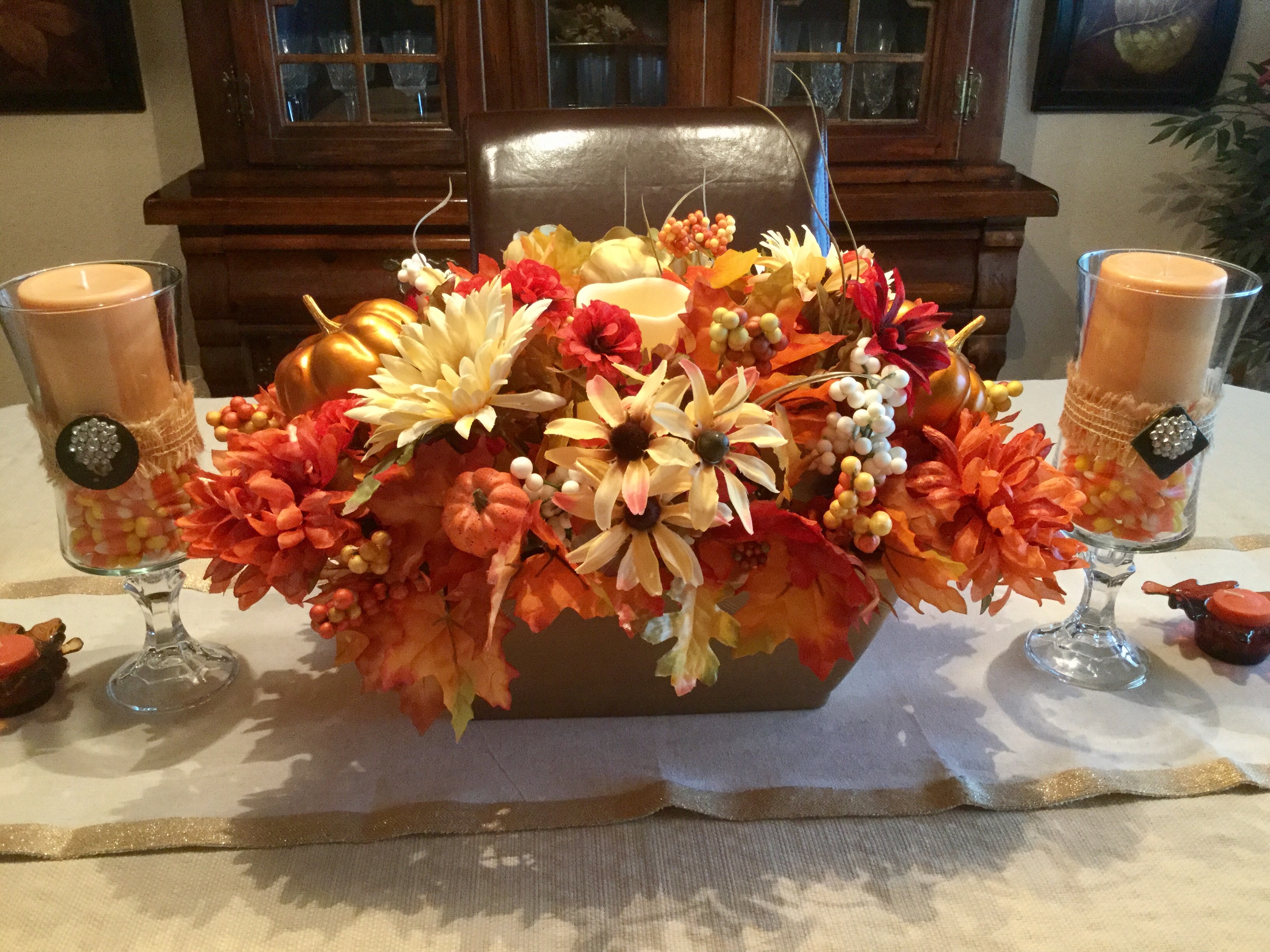 DIY Dollar Tree Fall Centerpiece