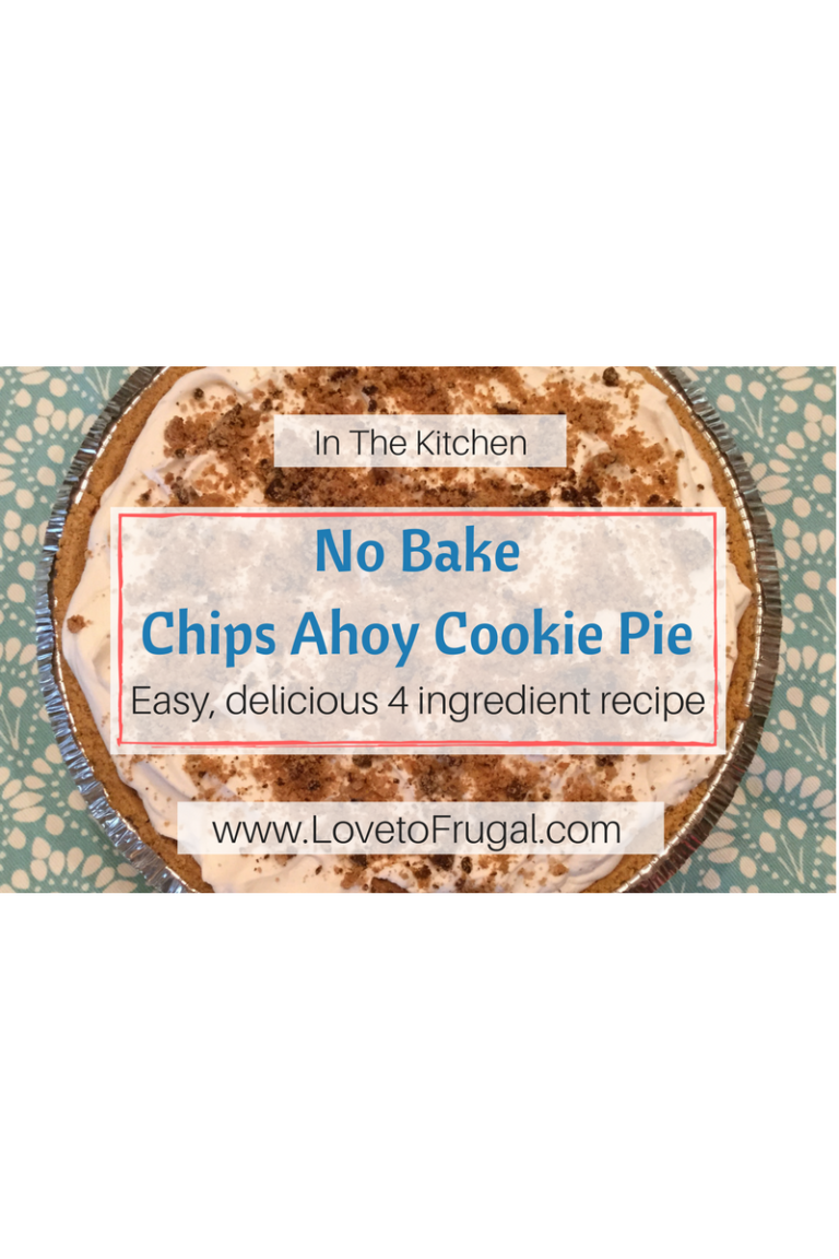No Bake Chips Ahoy Cookie Pie