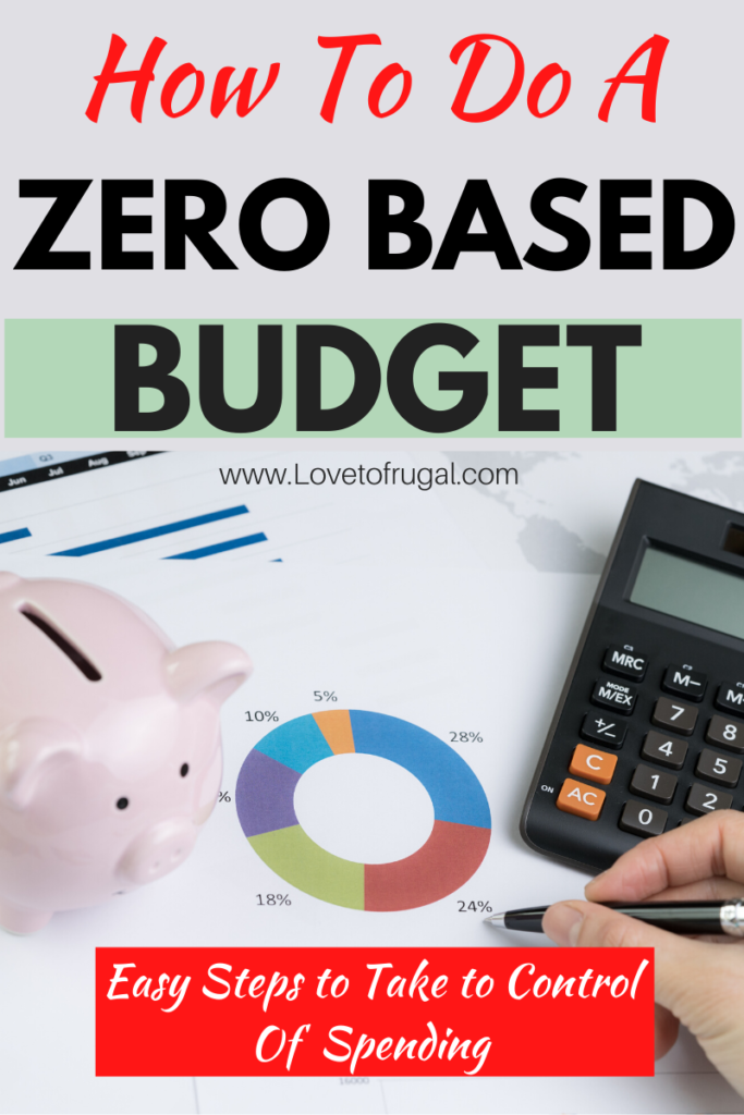 how to do a zero based budget