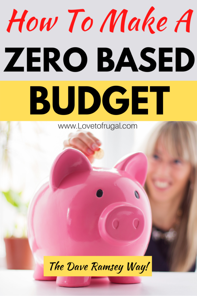 how to do a zero based budget
