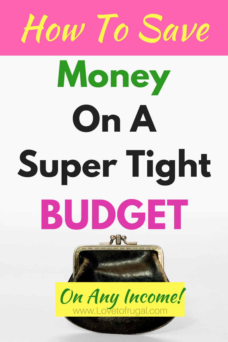 save money on a tight budget