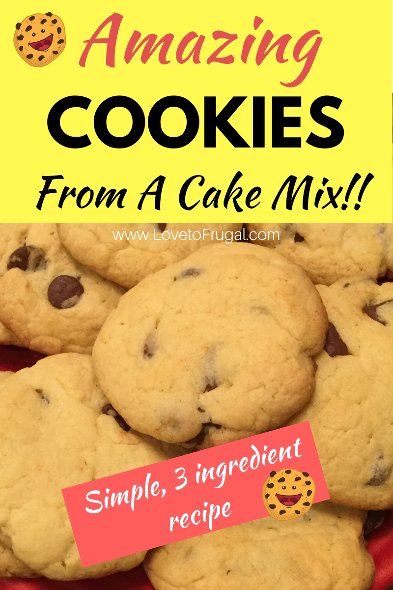 Quick & Easy Cake Mix Cookies Recipe - Love To Frugal