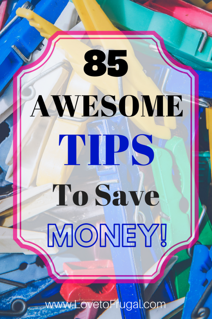 Frugal Tips To Help You Save Money