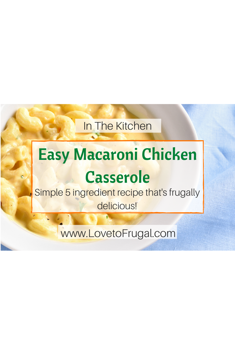 Easy Macaroni Chicken Casserole Recipe