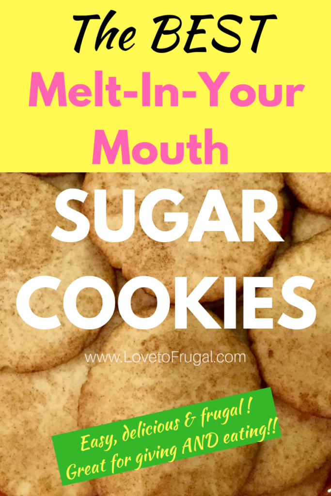 Melt in your mouth sugar cookies