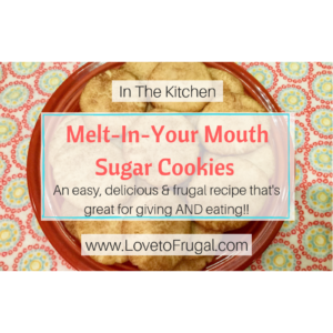 Melt in your mouth sugar cookies