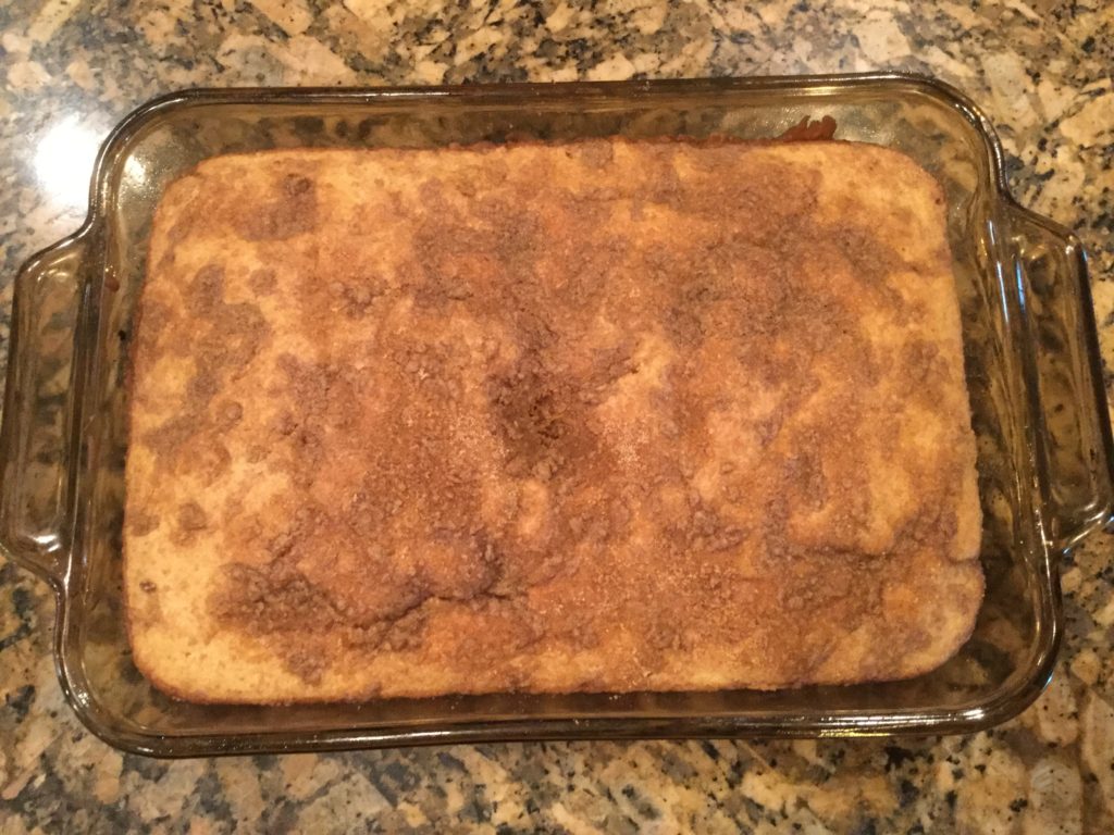 Cinnamon Streusel Coffee Cake