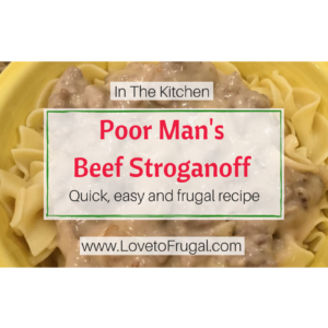 poor man's beef stroganoff