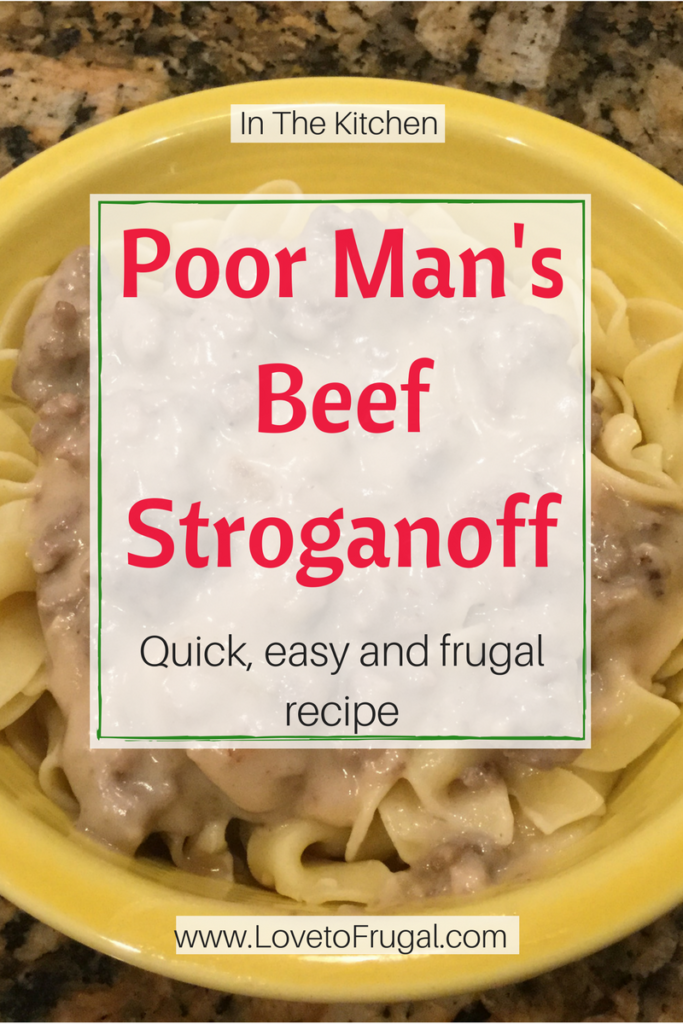 poor man's beef stroganoff