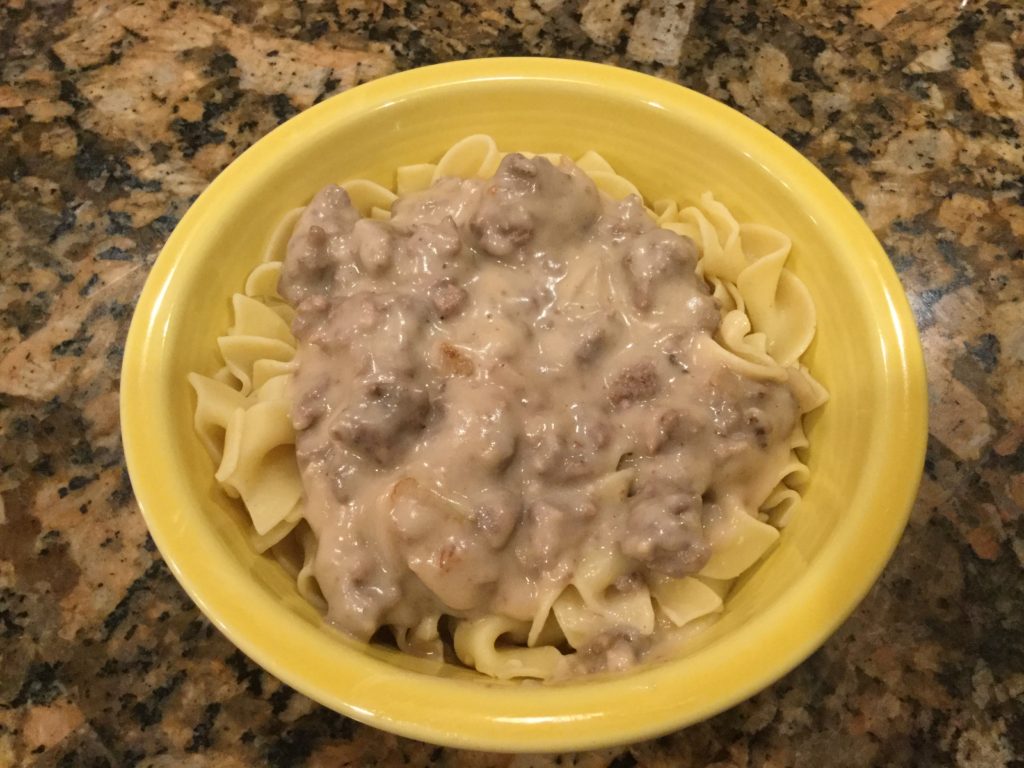 poor man's beef stroganoff