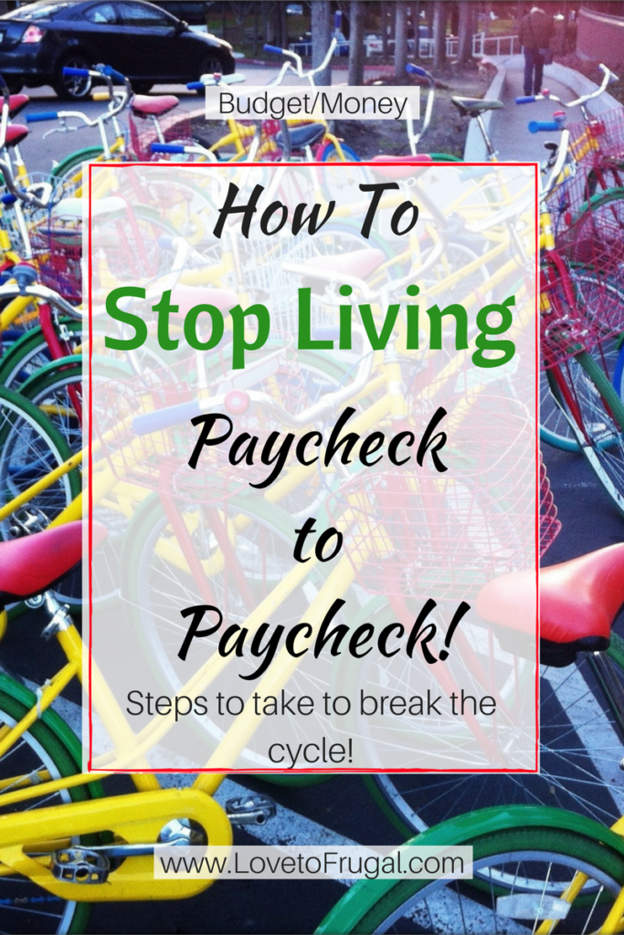 stop living paycheck to paycheck