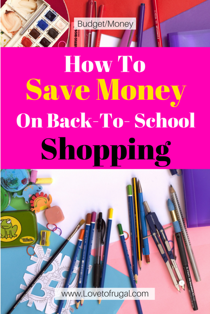 save money on back to school shopping