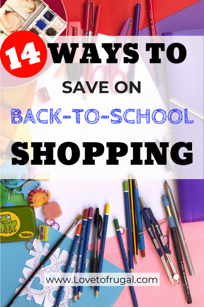 save money on back to school shopping