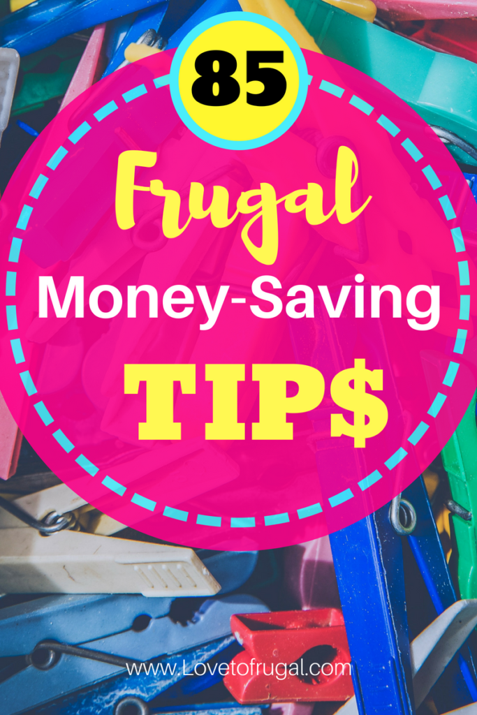 Frugal Tips To Help You Save Money