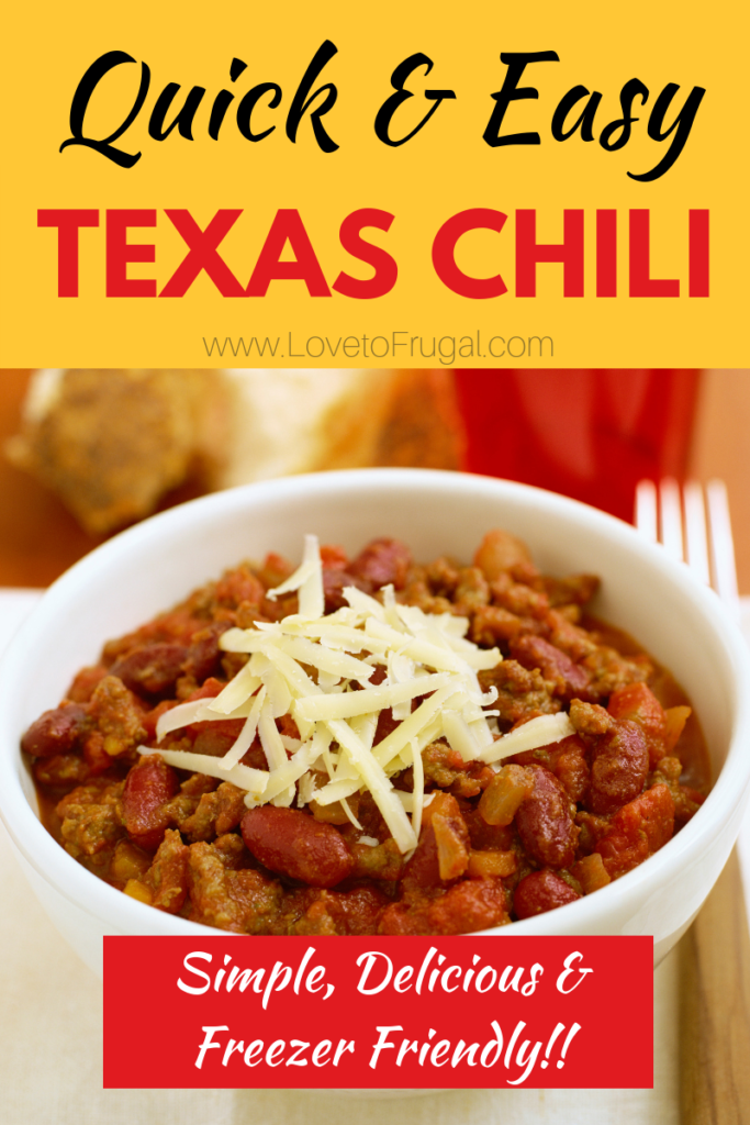 easy Texas chili