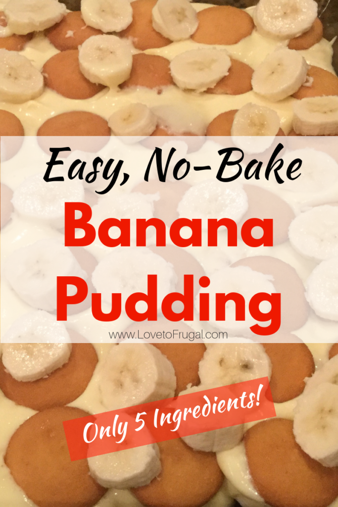 Easy No Bake Banana Pudding