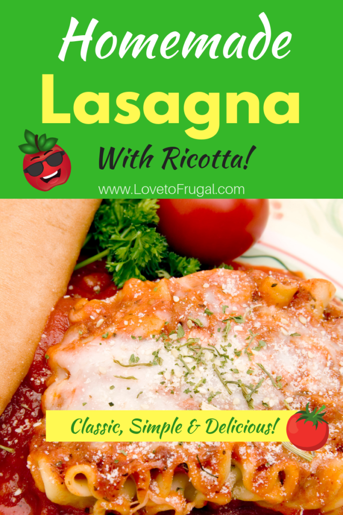 easy homemade lasagna with ricotta
