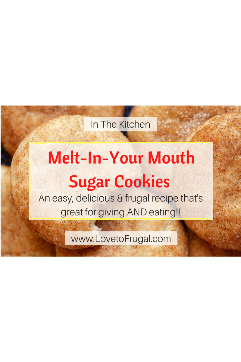 Melt In Your Mouth Sugar Cookies Recipe