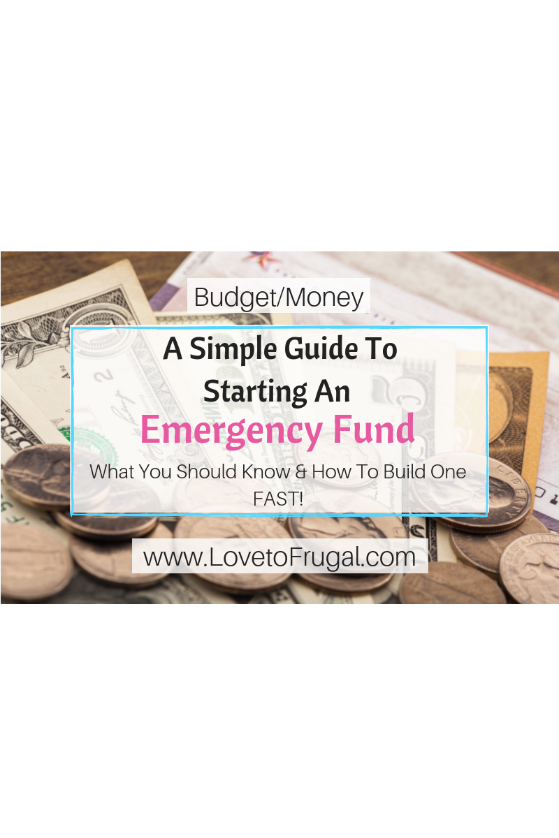 A Simple Guide to Starting An Emergency Fund