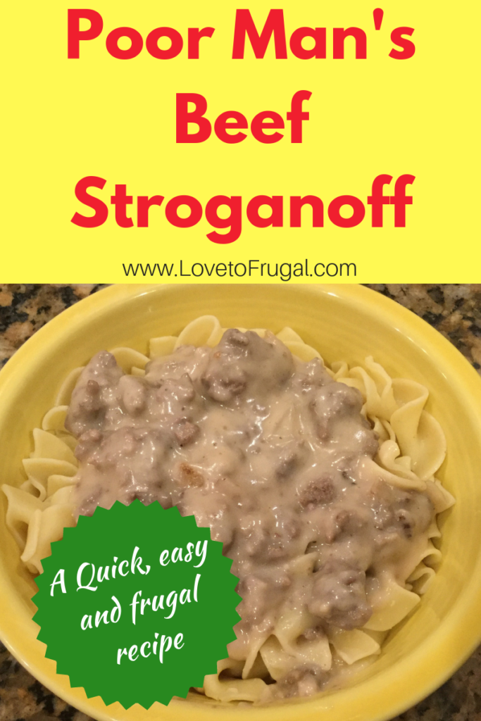 poor man's beef stroganoff