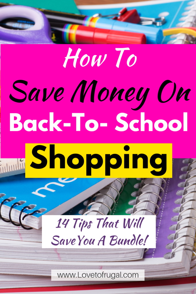 save money on back to school shopping