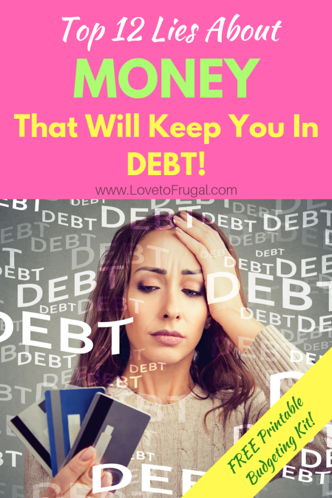 lies people in debt tell themselves