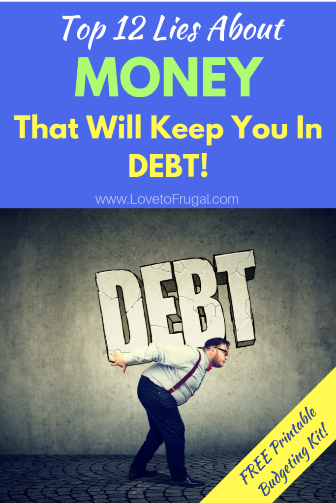 lies people in debt tell themselves