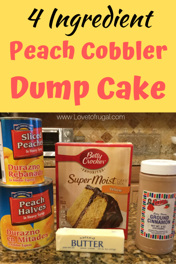 Easy Peach Dump Cake