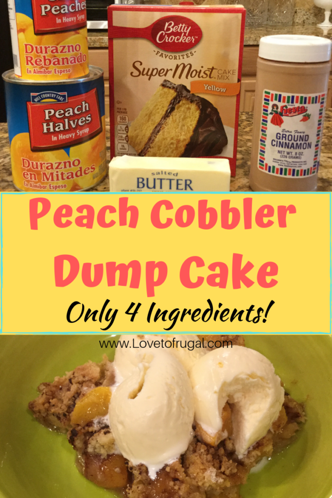 Easy Peach Dump Cake