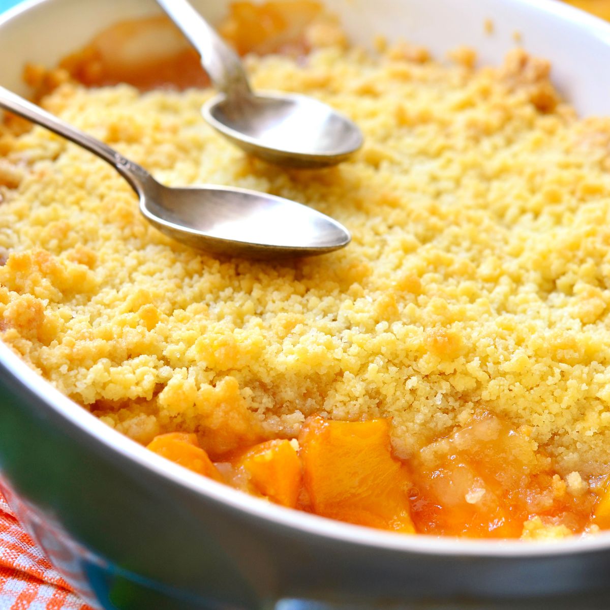 Too Easy Peach Dump Cake Recipe