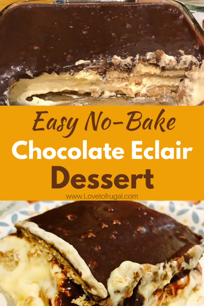 Chocolate eclair dessert