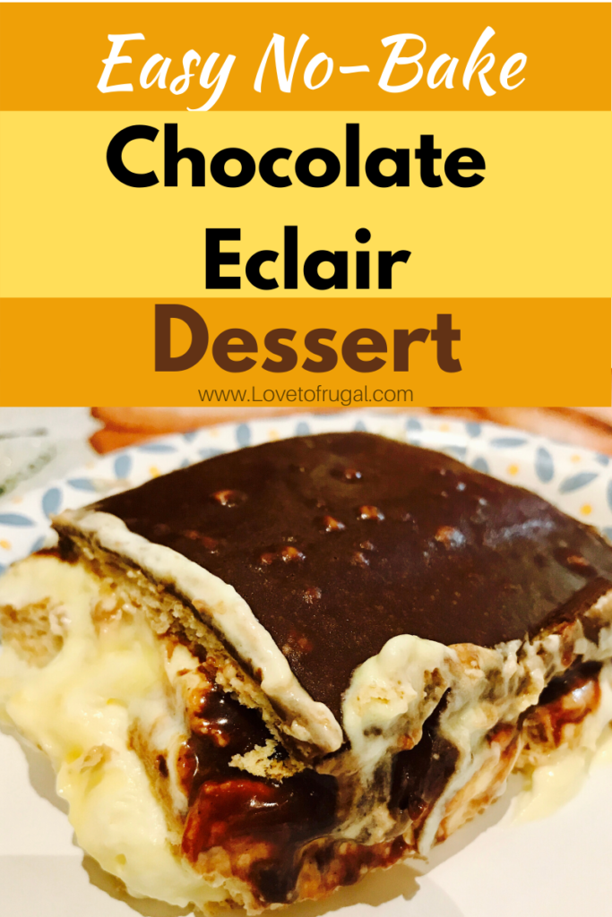 Chocolate eclair dessert