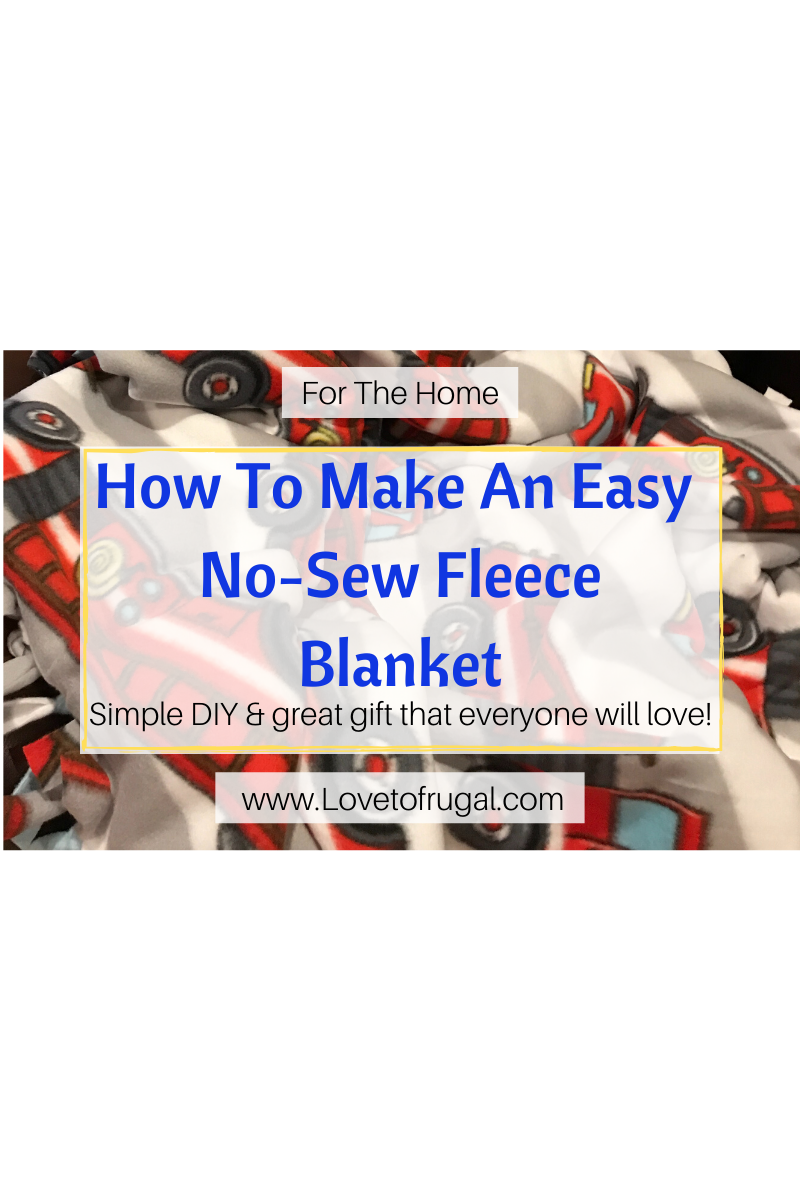 How To Make A No Sew Fleece Blanket