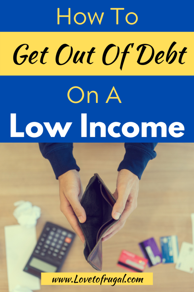 get out of debt when you're broke