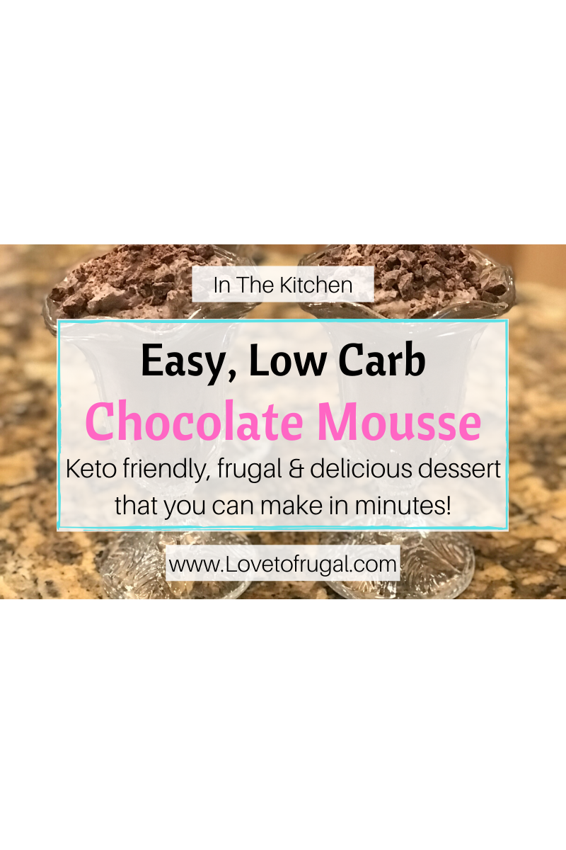 Easy, Low Carb Chocolate Mousse