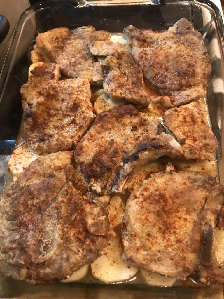 pork chops and scalloped potatoes