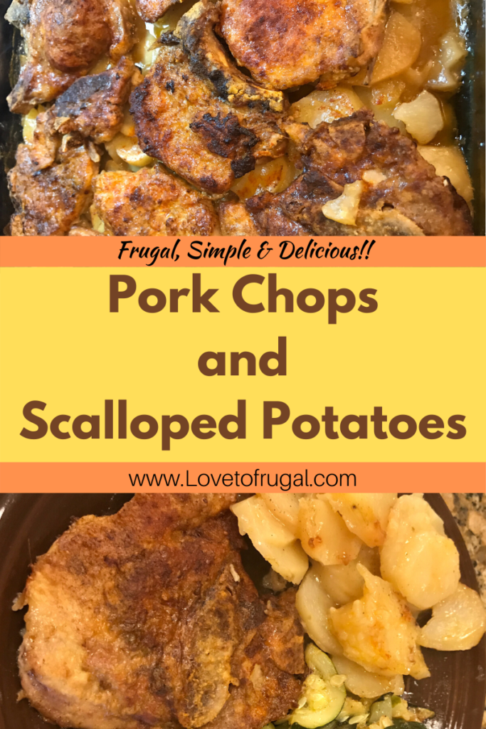 pork chops and scalloped potatoes