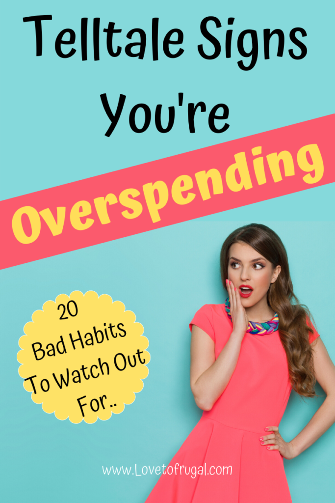 signs you're overspending