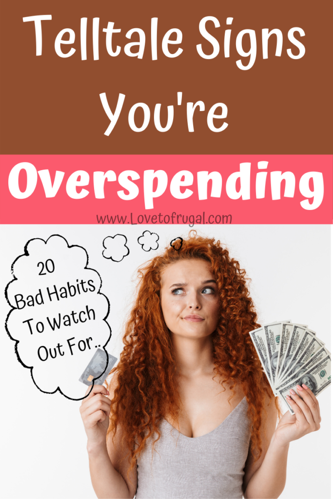 signs you're overspending